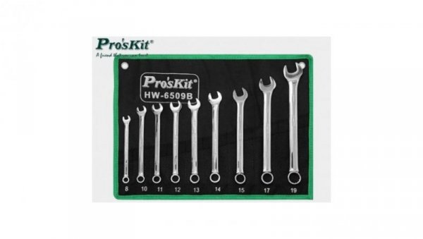 Zestaw kluczy płasko-oczkowych HW-6509B 9szt. /kpl. 18172