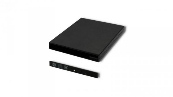 Qoltec Obudowa/kieszeń na napęd optyczny CD/DVD SATA USB 2.0 9.5mm