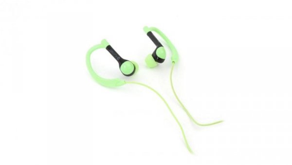 Słuchawki douszne + mic sport pm1072 zielony 42940 PM1072G