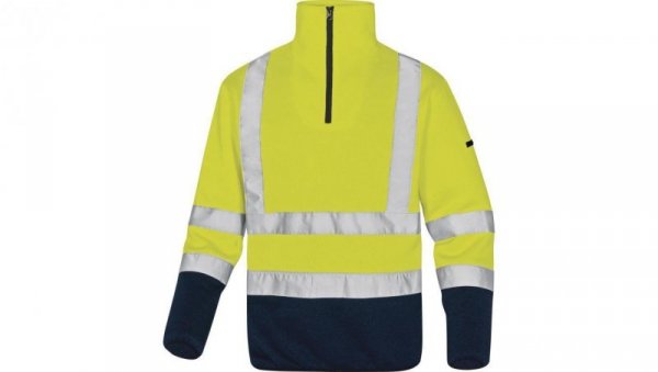Bluza polarowa ostrzegawcza imitacja swetra kolor żółto-niebieski rozmiar M MARHVJMTM