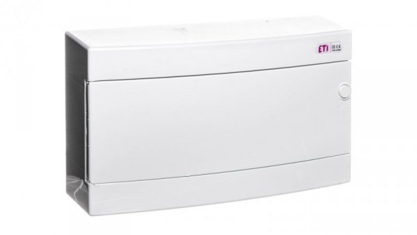 Rozdzielnica modułowa 1x18 natynkowa drzwi białe / IP 40 400V AC / ECT18PO-s 001101071