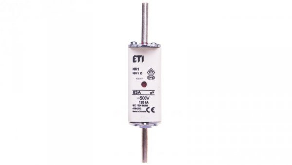 Wkładka bezpiecznikowa NH1C 63A gG 500V 004184212