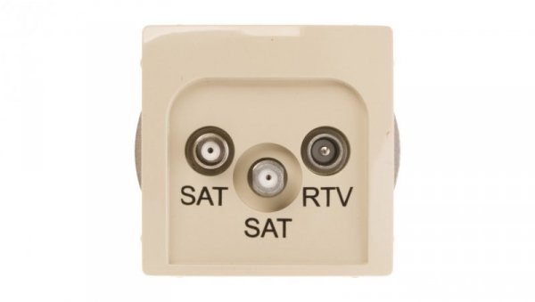 Simon Basic Gniazdo antenowe SAT/SAT/RTV końcowe beżowe BMZAR+SAT3.1-P2.01/12