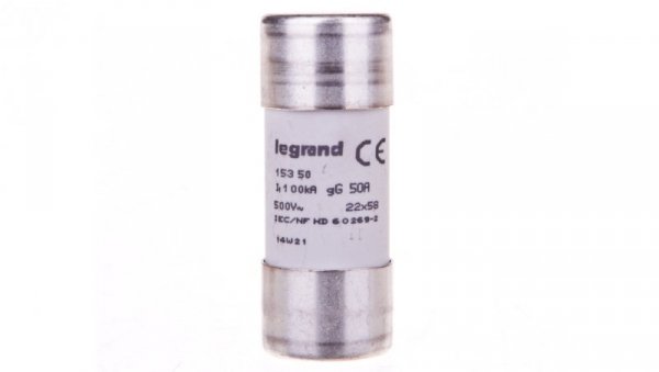 Wkładka bezpiecznikowa cylindryczna 22x58mm 50A gL 500V HPC 015350