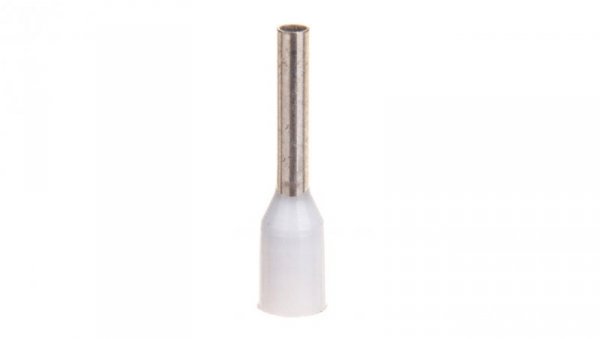 Końcówka tulejkowa izolowana TI 0,75mm2/8mm biała cynowana TI0,75L8DE /100szt./