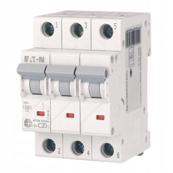 Wyłącznik nadprądowy 3P C 20A 6kA AC xPole Home HN-C20/3 194892 Eaton