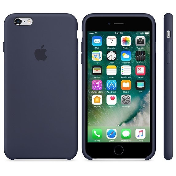 Apple Silicon Case Etui do iPhone 6/6s Midnight Blue (nocny błękit)