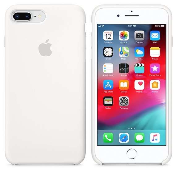Apple Silicon Case Etui do iPhone 7/8 Plus White (biały)