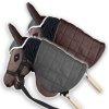 Zestaw Skippi - Hobby Horse Gniady - Derka szary i brąz - Kantar czerwony