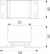 Blok rozdzielczy 2x4-50mm2/2x4-35mm2/3x2,5-25mm2 niebieski montaż płaski i na szyne TH DB2-N 48.20