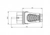 Wtyczka gumowa 16A 2P+Z 230V UNI-SCHUKO IP54 TAURUS2 0521-sr