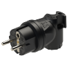 Wtyczka gumowa kątowa 10/16A 2P+Z 230V UNI-SCHUKO IP44 /pełna guma/ TAURUS 05822-s