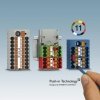 Blok rozdzielczy PTFIX 4/18X1,5-NS35 GY, szare złącze przemysłowe - 18 punktów przyłączeniowych o przekroju 1,5mm2