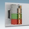 Blok rozdzielczy PTFIX 10/12X4-NS35 BU, niebieskie złącze przemysłowe - 12 punktów przyłączeniowych o przekroju 4mm2