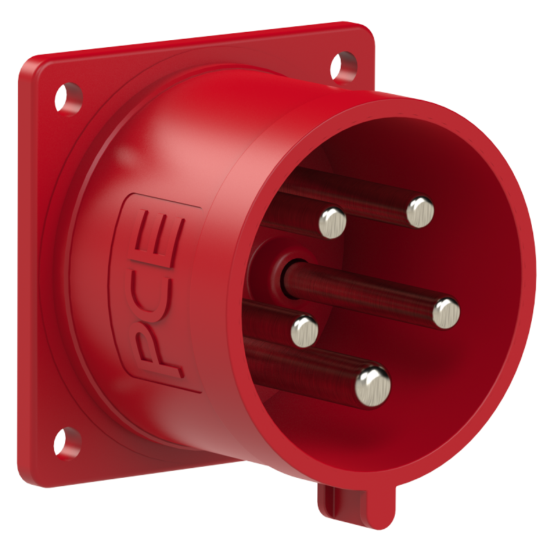 Wtyczka tablicowa (zwrotnica faz) 32A 5P 400V czerwona IP44 8625-6