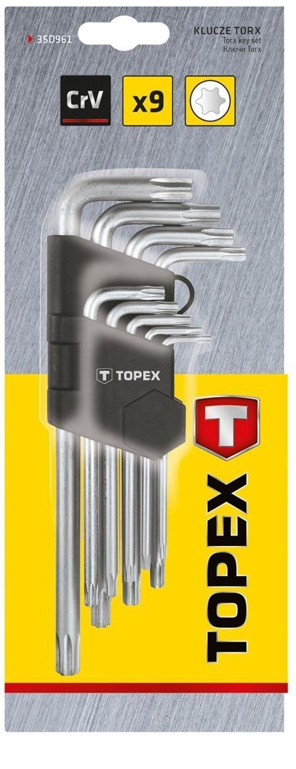 Klucze Torx T10-T50 35D961 /zestaw 9 szt./