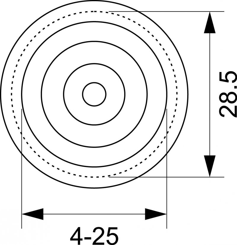 Dławik izolacyjny elastyczny szary Pe-25 34.02 /10szt./