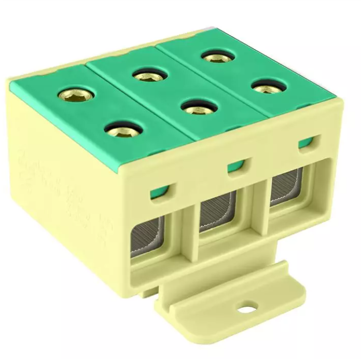 Złączka szynowa 3-torowa 35mm2 żółto/zielona ZGX-3X35 żółto/zielona ENE-00183