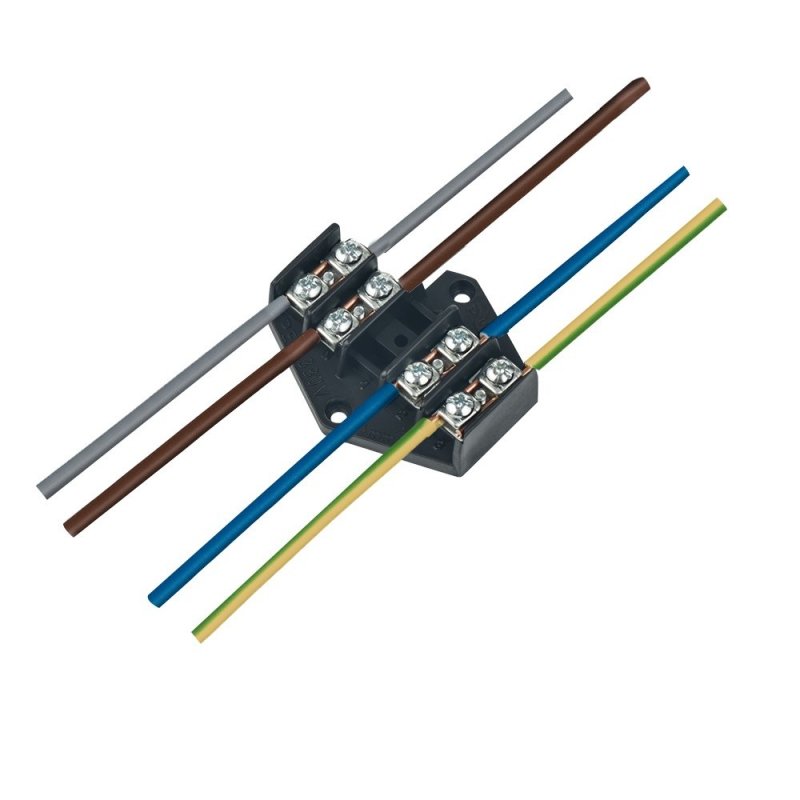 Pierścień rozgałęźny 4x4mm2 czarny 0952-00