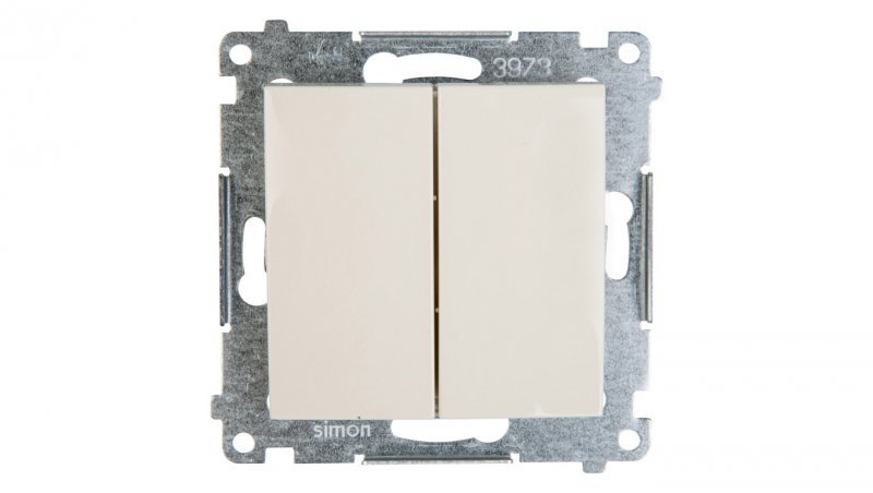 Simon 54 Łącznik bryzgoszczelny świecznikowy IP44 kremowy DW5B.01/41