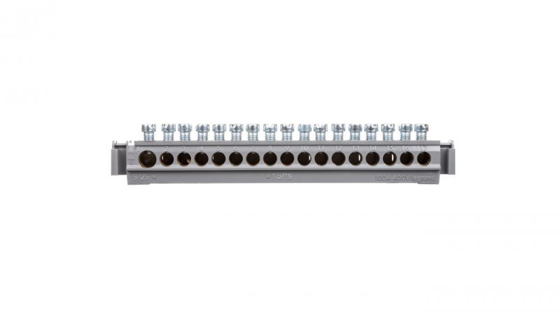 Listwa przyłączeniowa 17-otworów 16x16+1x25 mm2 004825