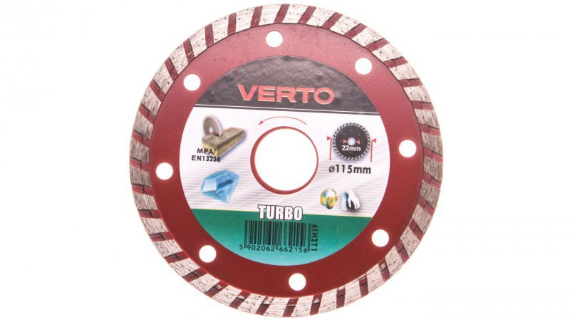Tarcza diamentowa 115 x 22.2 mm turbo 61H2T1