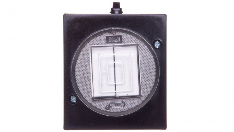 LAMBDA Łącznik hermetyczny świecznikowy IP44 czarny ŁNH-2LC/25