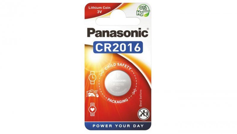Bateria CR2016 PANASONIC (blister 1 szt.)