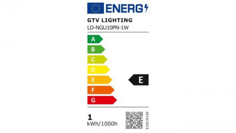 Żarówka LED GU10 1W 100lm 4000K AC180-250V 90st. LD-NGU10PN-1W