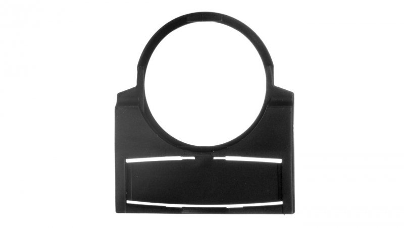 Szyld opisowy czarny 22mm prostokątny długość 12mm Osmoz 024316