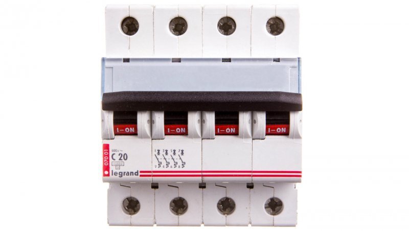Wyłącznik nadprądowy 4P C 20A 10kA AC S314 TX3 404257