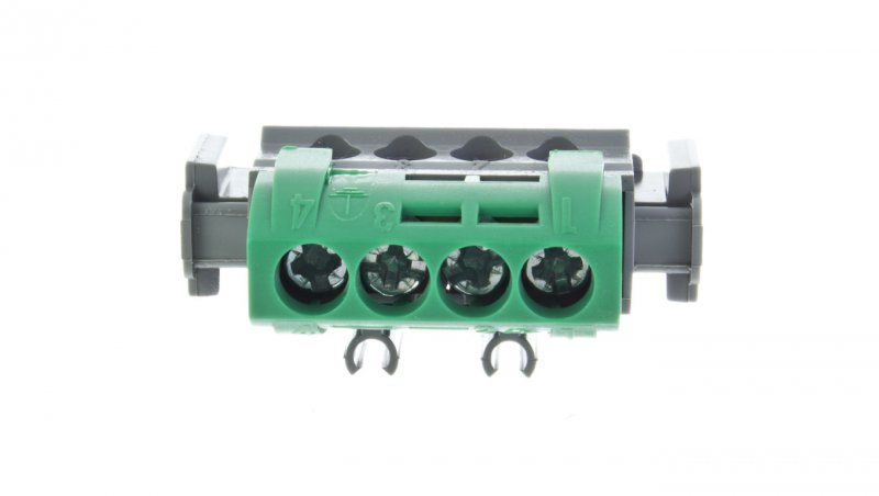 Listwa zaciskowa 4-otwory zielona IP2x Z-4 004830