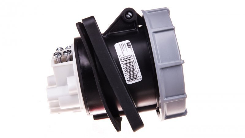 Gniazdo tablicowe 63A 4P 500V czarne IP67 4345-7