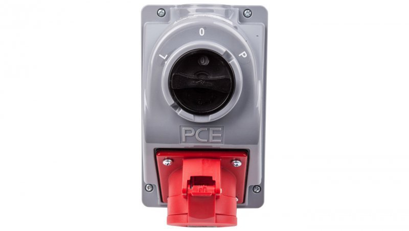 Gniazdo stałe z wyłącznikiem L-0-P 32A 4P 400V IP44 COMBO-POL 960624401W