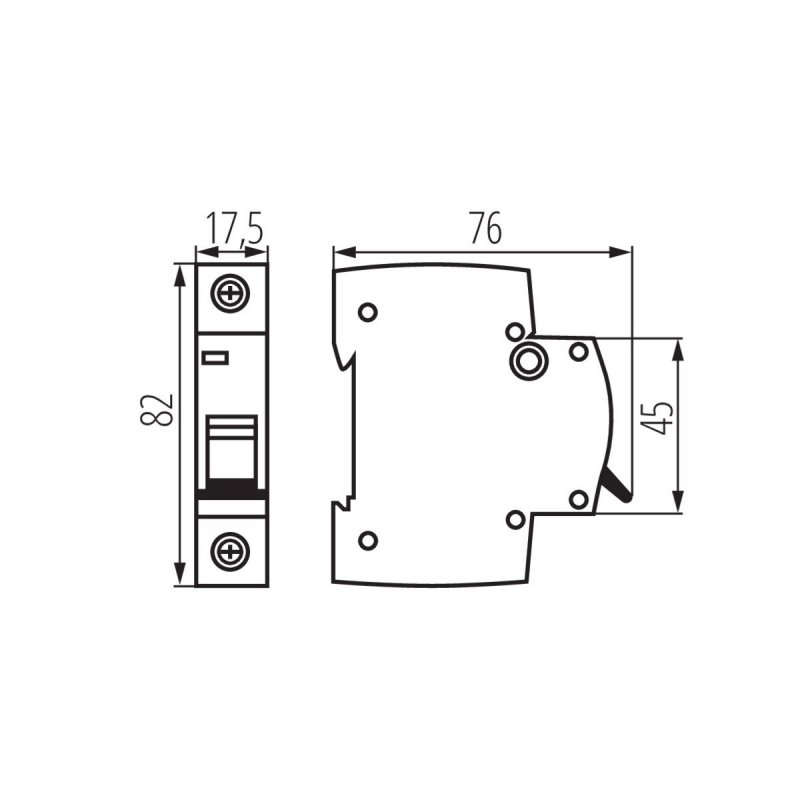 Wyłącznik nadprądowy 1P B 2A 6kA KMB6-B2/1 VDE 23156
