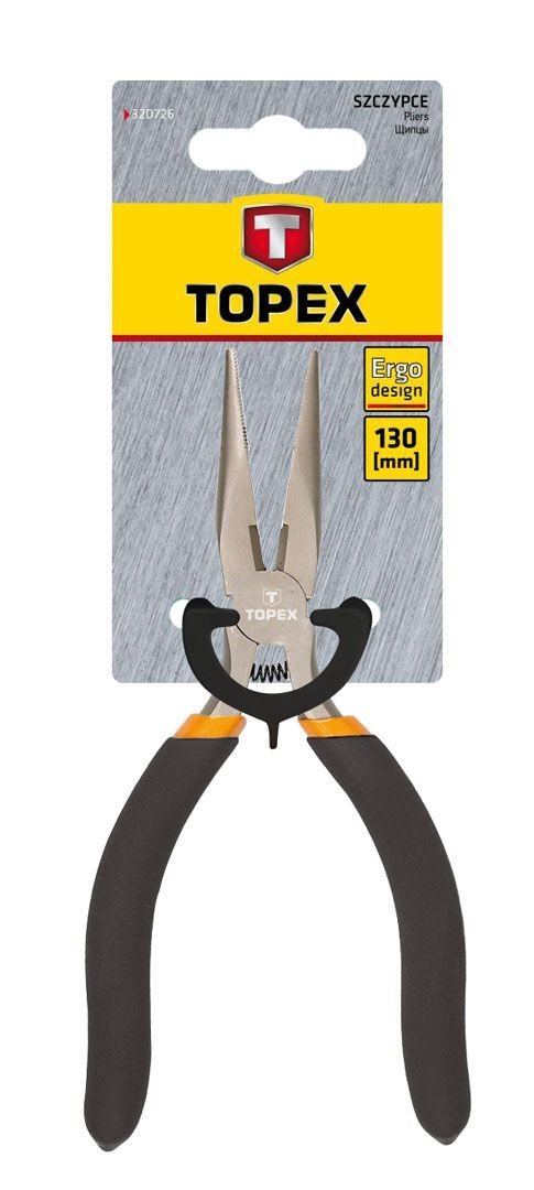 Szczypce precyzyjne wydłużone proste 130 mm 32D726