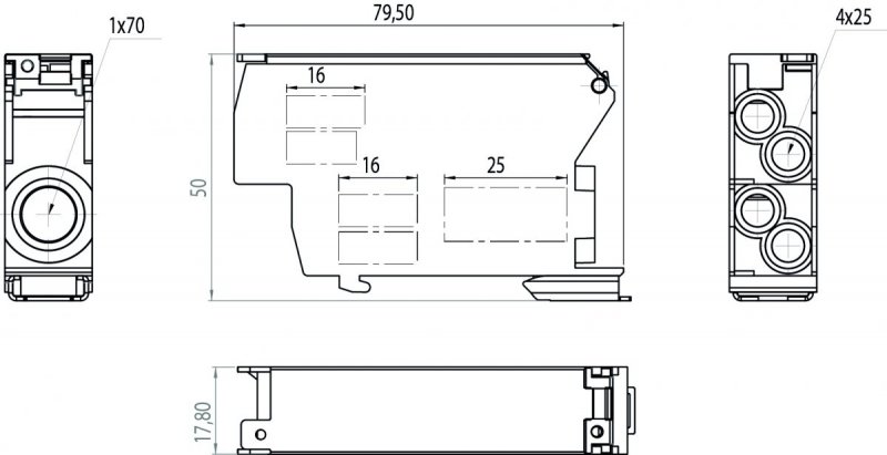 Blok rozdzielczy SDB-70/S 48.970