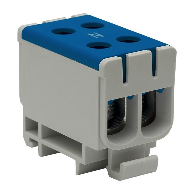 Blok rozdzielczy-odgałęźny 2x1-biegun AL/CU 2,5-50mm2 niebieski montaż płaski i na szynę TH WLZ35/2x50/n 48.250