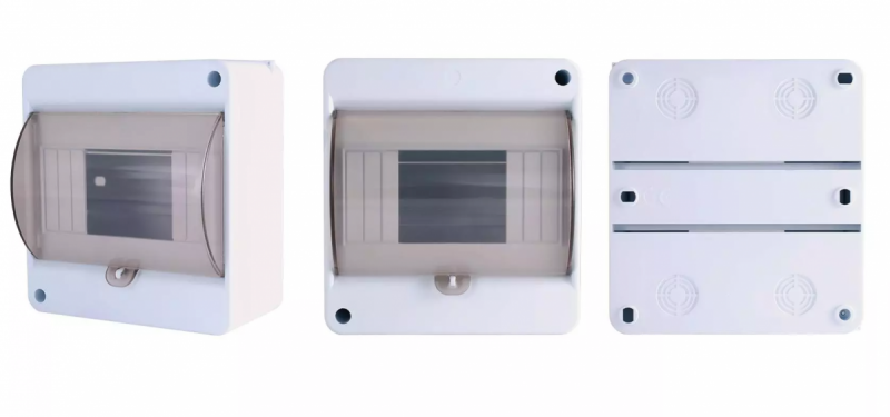 Rozdzielnica modułowa 1x6 natynkowa IP20 z klapką dymną i zaciskami S-6+SZYBKA+N+PE 8005843 ENE-00319
