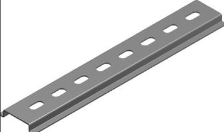 Szyna montażowa 35x7x2000mm stal perforowana SZP35H7/2 613120