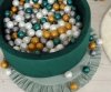 Suchy basen minky z piłkami 200szt - zieleń butelkowa
