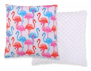 Poduszka dwustronna -flamingi