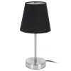 Lampa nocna stołowa metal 29,5 cm czarna