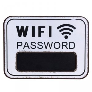 Tablica ścienna biała Wifi Password