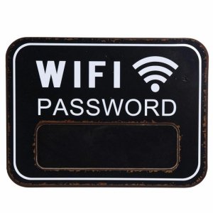 Tablica ścienna czarna Wifi Password
