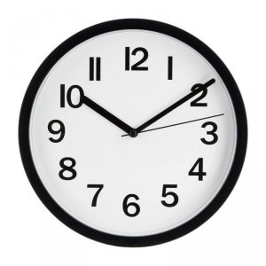 Zegar ścienny Silas Black 22 cm