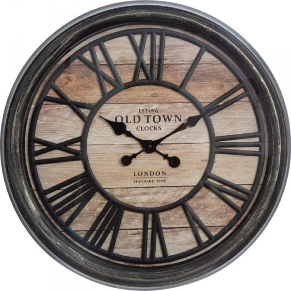 Zegar ścienny 3D Old Town 50 cm