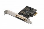 Digitus Karta rozszerzeń (Kontroler) LPT PCI Express, 1xDB25, Low Profile, Chipset: ASIX99100