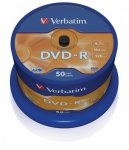Verbatim DVD-R 16x 4.7GB 50P CB             43548