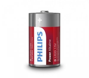 Philips Baterie Power Alkaline D 2szt. blister (LR20)